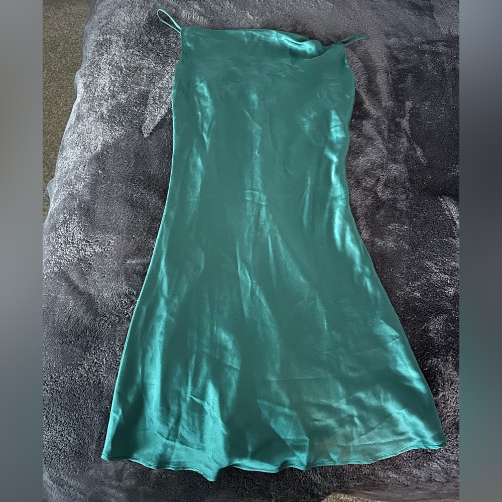 Elegant Teal Slip Dress